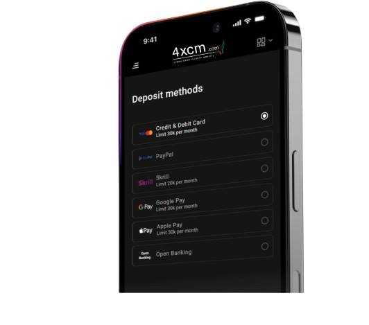 Deposit methods on the 4XVC app